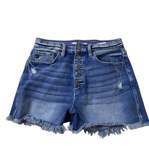 KanCan Distressed Blue Jean Shorts